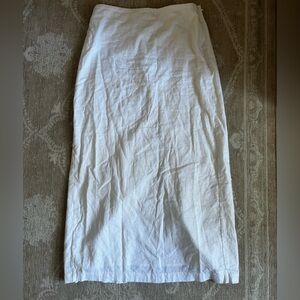 Abercrombie Linen Blend Column Skirt